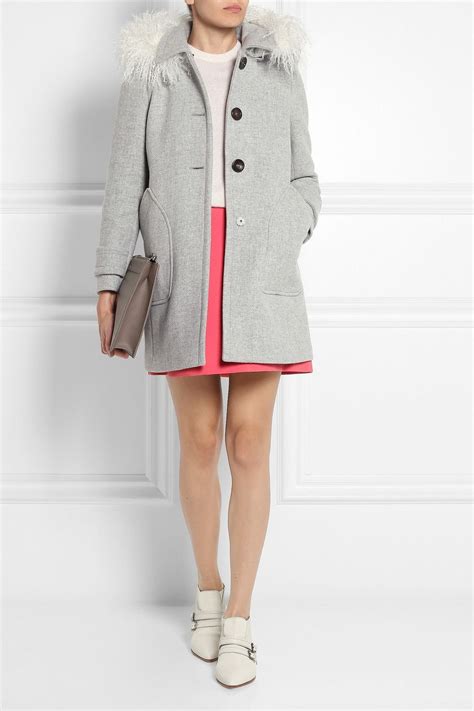 miu miu hooded jacket|miumiu wool jacket.